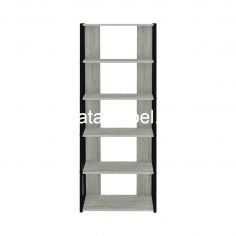 Display Cabinet Reguler Size - EXPO DC 6517 / Grey Stone-Metal Black 